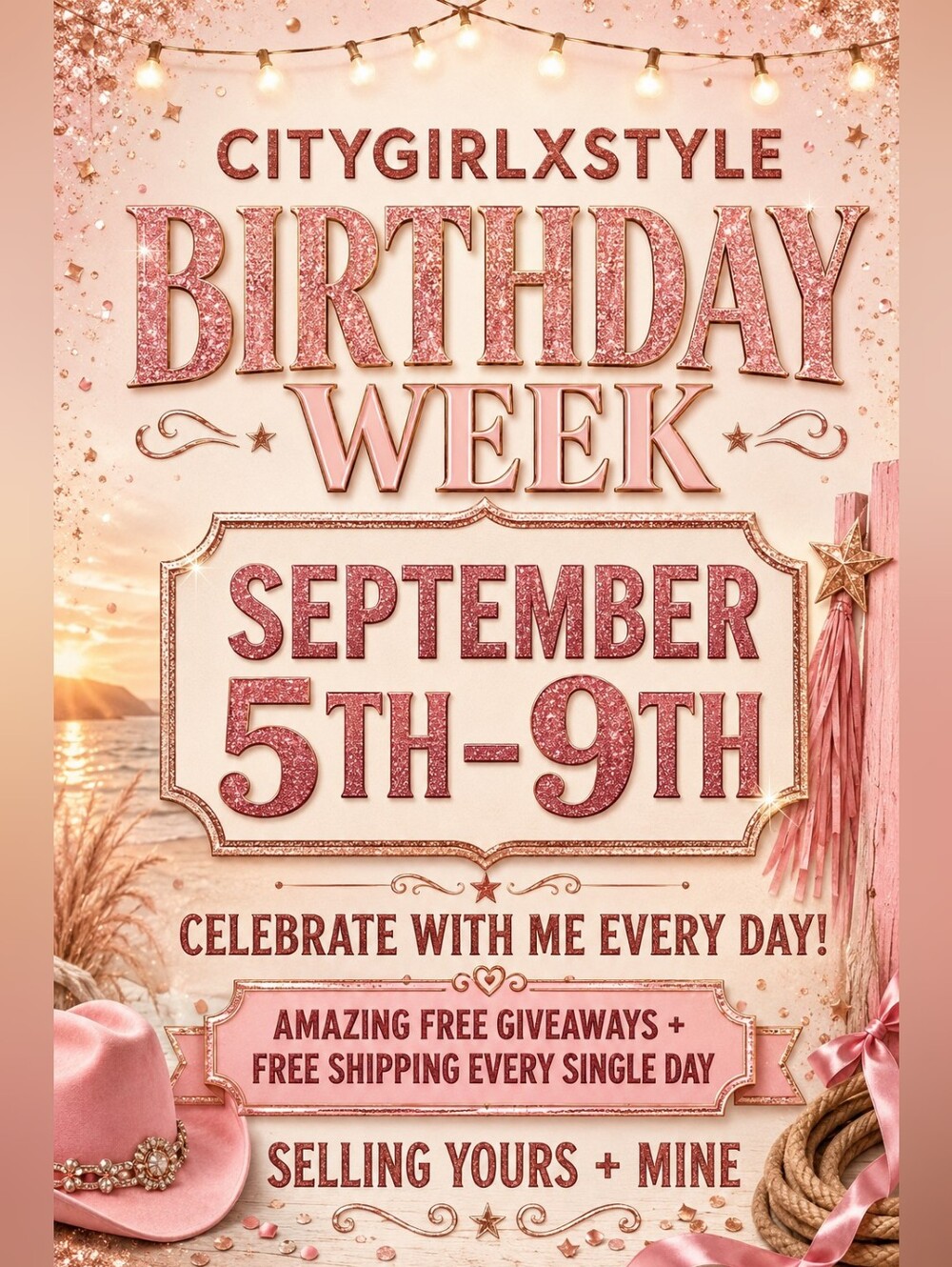 ✨️CityGirlxStyle birthday Party And You Are Invited✨️ 4pm Till 11 Pm Est - Picture 1 of 1